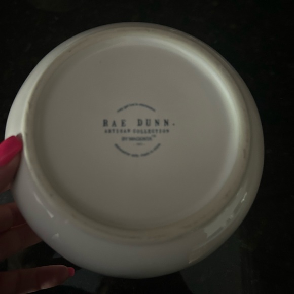 Rae Dunn White Veggies Bowl with Lid - Picture 5 of 5